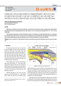 Chính xác hóa dự báo nhiệt độ thành hệ bằng cách sử dụng dữ liệu đồng hồ đáy ở các mỏ có nhiệt độ cao, áp suất cao hải thạch và mộc tinh bể nam côn sơn, thềm lục địa Việt Nam