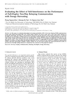 Evaluating the Effect of Self-Interference on the Performance of Full-Duplex Two-Way Relaying Communication with Energy Harvesting