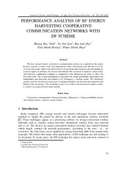 Performance analysis of rf energy harvesting cooperative communication networks with DF scheme