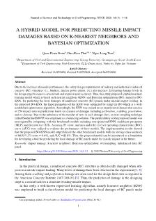 A hybrid model for predicting missile impact damages based on k-Nearest neighbors and bayesian optimization