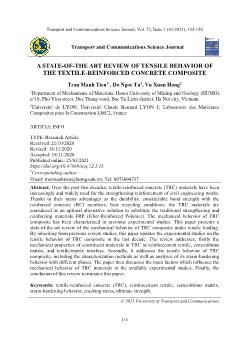 A state-Of-the art review of tensile behavior of the textile-reinforced concrete composite
