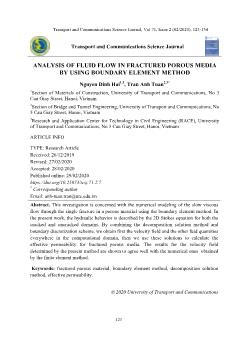 Analysis of fluid flow in fractured porous media by using boundary element method