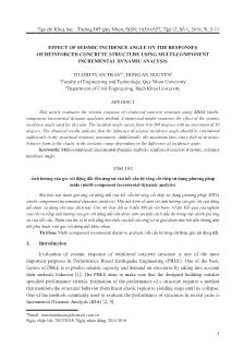 Effect of seismic incidence angle on the responses of reinforced concrete structure using multi-Component incremental dynamic analysis