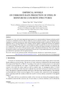 Empirical models of corrosion rate prediction of steel in reinforced concrete structures