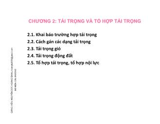 Giáo trình Cầu đường - Chương 2: Tải trọng và tổ hợp tải trọng - Nguyễn Đức Hoàng