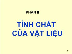 Giáo trình Cơ sở khoa học Vật liệu - Chương 10: Tính chất của vật liệu - Lê Văn Thăng