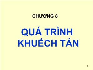 Giáo trình Cơ sở khoa học Vật liệu - Chương 8: Quá trình khuếch tán - Lê Văn Thăng