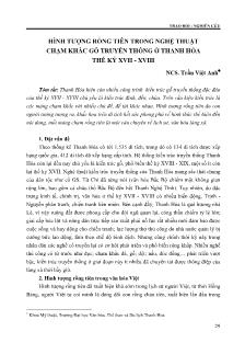 Hình tượng rồng tiên trong nghệ thuật chạm khắc gỗ truyền thống ở thanh hóa thế kỷ XVII - XVIII