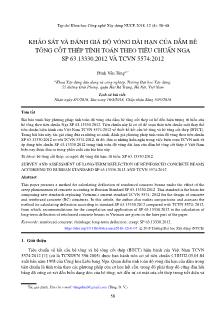 Khảo sát và đánh giá độ võng dài hạn của dầm bê tông cốt thép tính toán theo tiêu chuẩn Nga SP 63.13330.2012 và TCVN 5574:2012