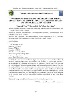 Modeling of interfacial failure in steel bridge deck structure using laminated composite theory and homogenization method