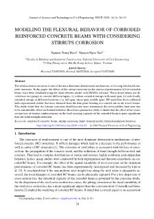 Modeling the flexural behavior of corroded reinforced concrete beams with considering stirrups corrosion
