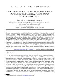 Numerical studies on residual strength of dented tension leg platforms under compressive load