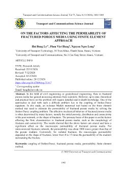 On the factors affecting the permeability of fractured porous media using finite element approach