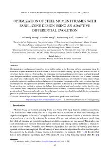 Optimization of steel moment frames with panel-Zone design using an adaptive differential evolution