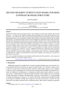 Second gradient substitution model for high contrast BI-Phase structure