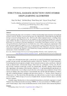 Structural damage detection using hybrid deep learning algorithm