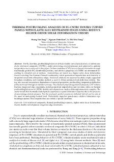 Thermal postbuckling analysis of FG-CNTRC doubly curved panels with elastically restrained edges using reddy’s higher order shear deformation theory