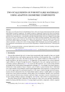 Two-Scale design of porosity-like materials using adaptive geometric components