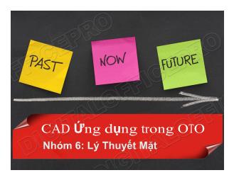 Bài giảng CAD ứng dụng trong ô tô