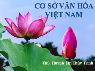 Bài giảng Cơ sở văn hóa Việt Nam - Huỳnh Thị Thùy Trinh