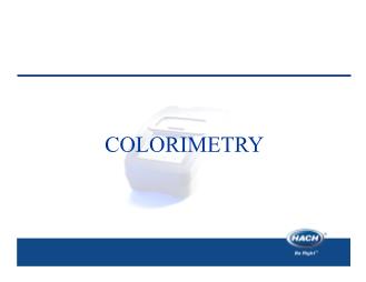 Bài giảng Colorimetry