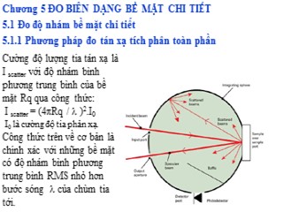 Bài giảng Đo biên dạng bề mặt chi tiết