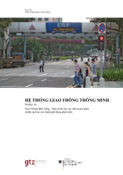 Bài giảng Hệ thống giao thông thông minh