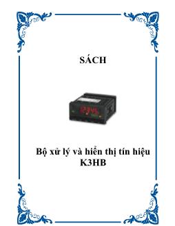 Giáo trình Bộ xử lý và hiển thị tín hiệu K3HB