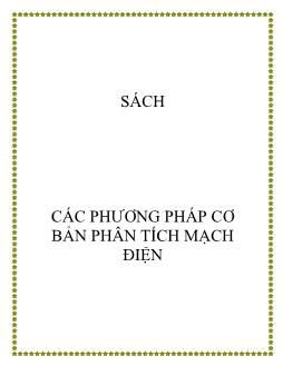 Giáo trình Các phương pháp cơ bản phân tích mạch điện