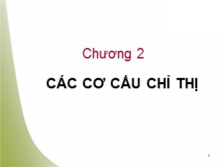 Giáo trình Kĩ thuật đo lường - Chương 2: Các cơ cấu chỉ thị