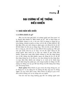 Giáo trình Lý thuyết điều khiển tự động