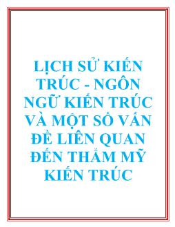 Giáo trình Lý thuyết kiến trúc