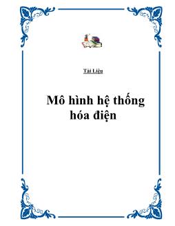 Giáo trình Mô hình hệ thống hóa điện