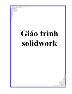 Giáo trình môn Solidwork