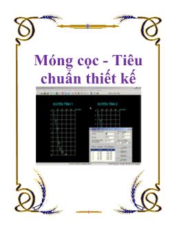 Giáo trình Móng cọc-Tiêu chuẩn thiết kế