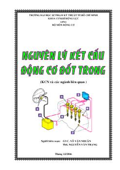 Giáo trình Nguyên lý kết cấu động cơ đốt trong