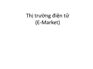Giáo trình Phát triển phần mềm mã nguồn mở - Bài 5: Thị trường điện tử (E-Market)