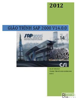 Giáo trình SAP 2000 v14.0.0 - Lê Văn Duy