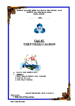 Giáo trình Thép thấm cacbon