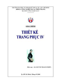 Giáo trình Thiết kế trang phục IV