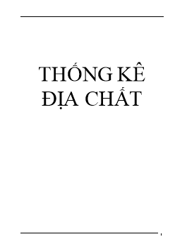 Giáo trình Thống kê địa chất