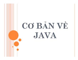 Bài thuyết trình Cơ bản về Java
