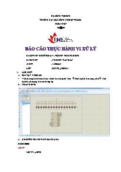 Báo cáo thực hành Vi xử lý