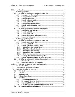 Đề tài: Hệ thống lọc gói trong Ipv6