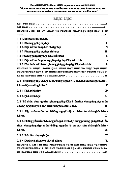 Đề tài Nghiên cứu và vận dụng phương pháp Cây kiến thức trong giảng dạy nhằm nâng cao chất lượng môn học Những nguyên lý cơ bản của chủ nghĩa Mác - Lênin