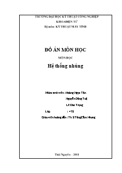 Đồ án Môn học Hệ thống nhúng - Xây dựng đồng hồ thời gian thực hiển thị trên LED 7 thanh