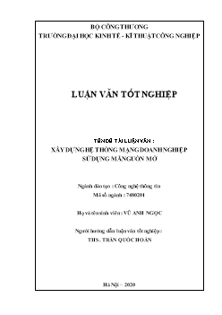 Luận văn Xây dựng hệ thống mạng doanh nghiệp sử dụng mã nguồn mở