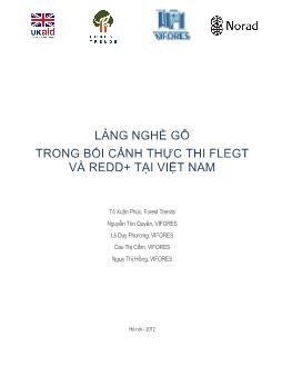 Đề tài Làng nghề gỗ trong bối cảnh thực thi Flegt và Redd + tại Việt Nam