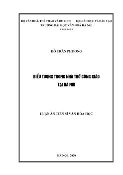 Luận án Biểu tượng trong nhà thờ công giáo tại Hà Nội