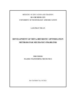 Luận án Development of meta-Heuristic optimization methods for mechanics problems